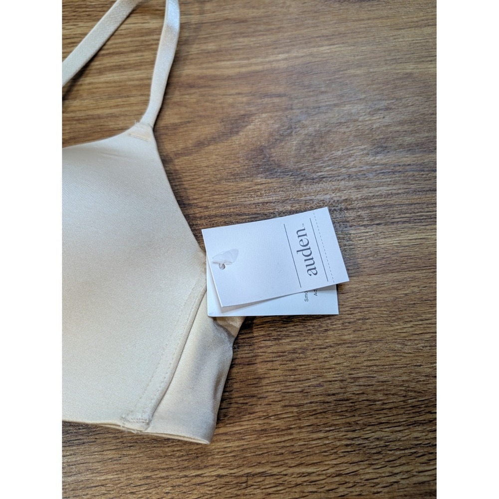 New Auden 36A Push-Up bra beige nude wirefree adjustable comfort smooth NWT - Picture 2 of 4